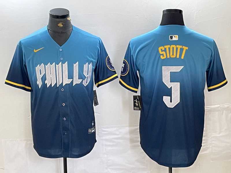 Men's Philadelphia Phillies #5 Bryson Stott Blue 2024 City Cool Base Stitched Jersey,We sell and wholesale Men's Philadelphia Phillies #5 Bryson Stott Blue 2024 City Cool Base Stitched Jersey on line form chian!